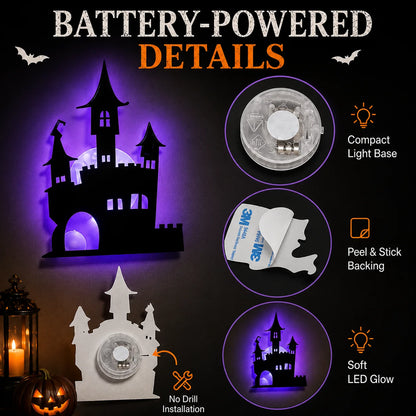 Ceruval - LED Silhouette Wall Light Stickers